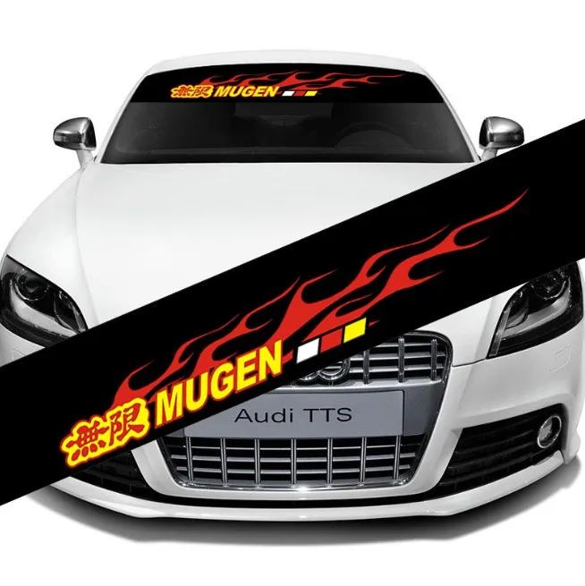 Стайлинг автомобиля наклейки баннер клейкая пленка для Ford Mugen Fire Flame спортивный