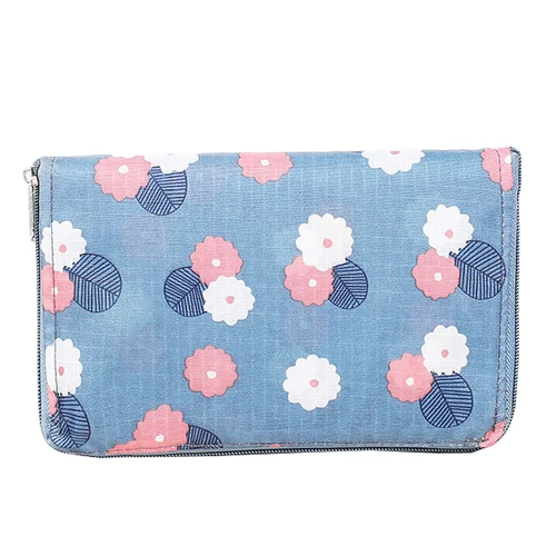 Blue Shopping Bag Экологичная складная сумка для покупок с принтом, многоразовая сумка из Оксфорда, удобная вместительная удобная сумка для хранения, перерабатываемая сумка для продуктов - Цвет: Blue Shopping Bag