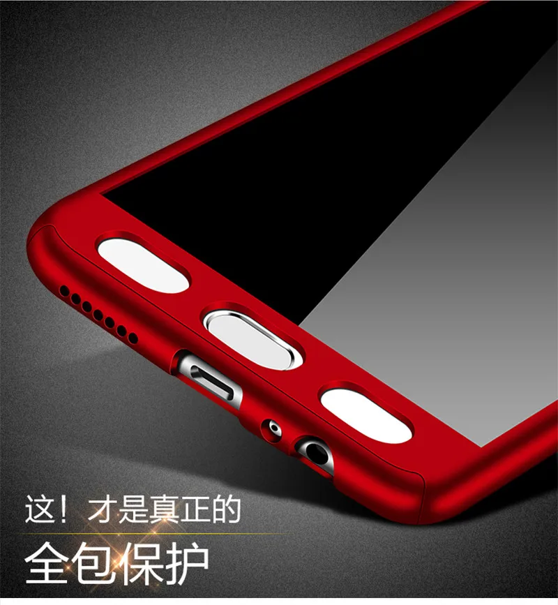 Для Huawei P9 P10 Plus роскошный Твердый 360 полный защитный чехол для Lite с закаленным
