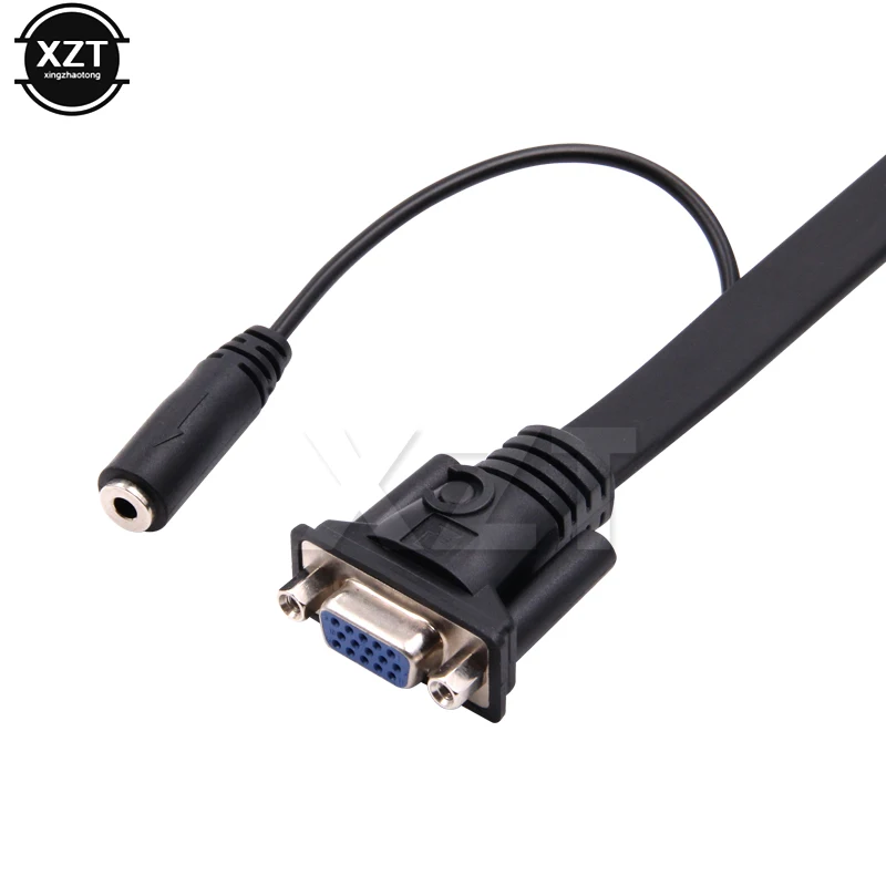 Новейший универсальный HDMI-VGA конвертер кабель с 3 5 мм аудио HDMI VGA адаптер питанием