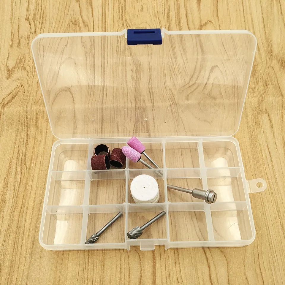 Plastic 15 Slots Jewelry Adjustable Tool Box Case Craft Organizer Storage Beads Convenient Fishing Lure Tackle Boxes | Инструменты