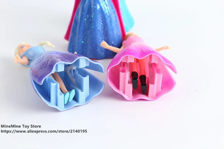 DISNEY Frozen Princess Elsa Anna 12 см 4 шт./компл. фигурки модель аниме мини украшение ПВХ