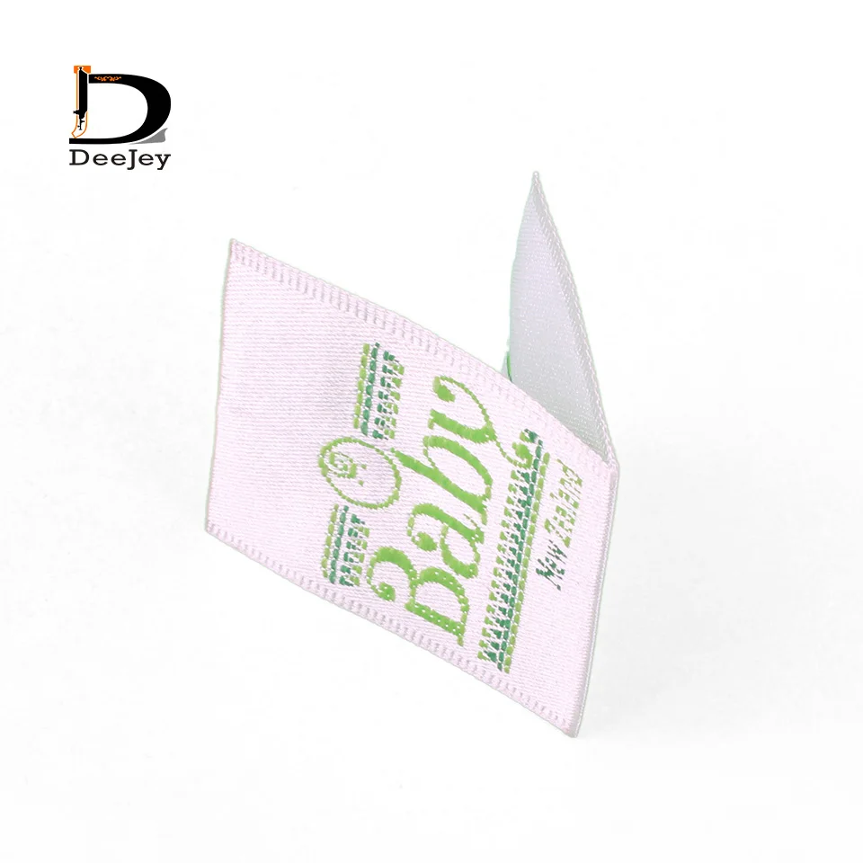 Шелковые полиэфирные тканые этикетки для одежды Специальный индивидуальный