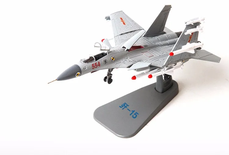 1/100 масштабная модель истребителя Китай J-15 Летающая акула Flanker-D на основе самолета литой металлический самолет модель игрушки