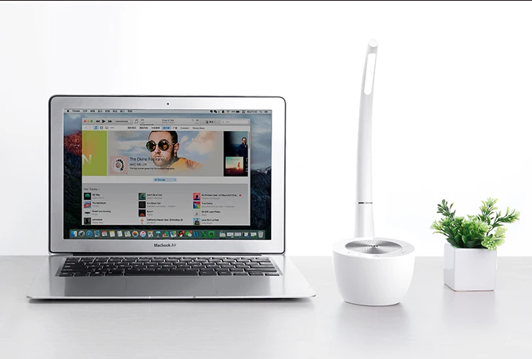 Nillkin 2в1 многофункциональный музыкальный Bluetooth беспроводной динамик с светодиодный настольной лампой сенсорный переключатель включения/выключения Настольный светильник для защиты глаз