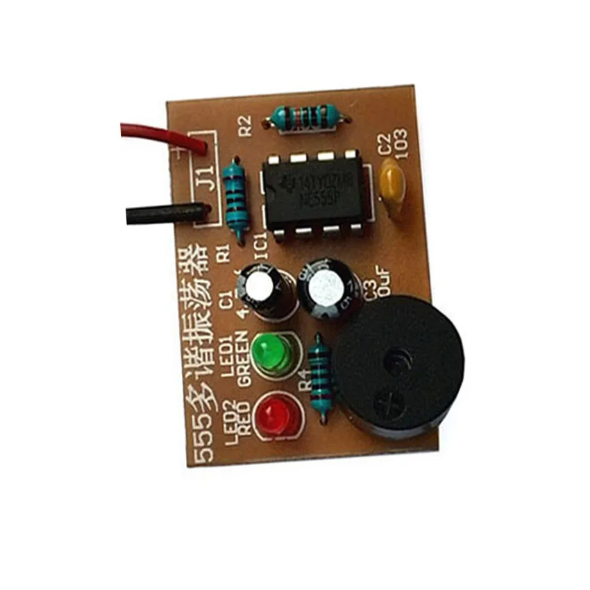 Cnikesin Diy 555 мультивибратора suite NE555 нестабильной схемы двойной flash электронные