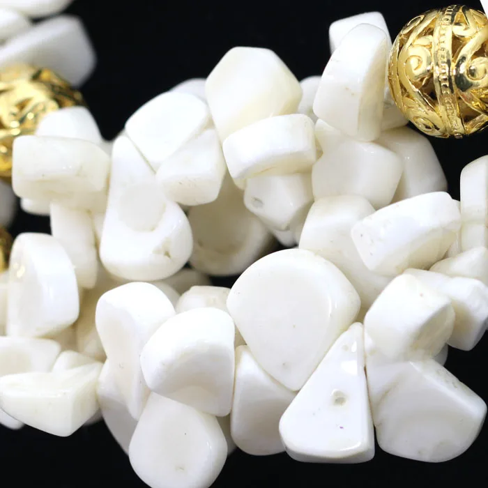 Элегантное Белое Коралловое Африканское свадебное ожерелье из бисера комплект