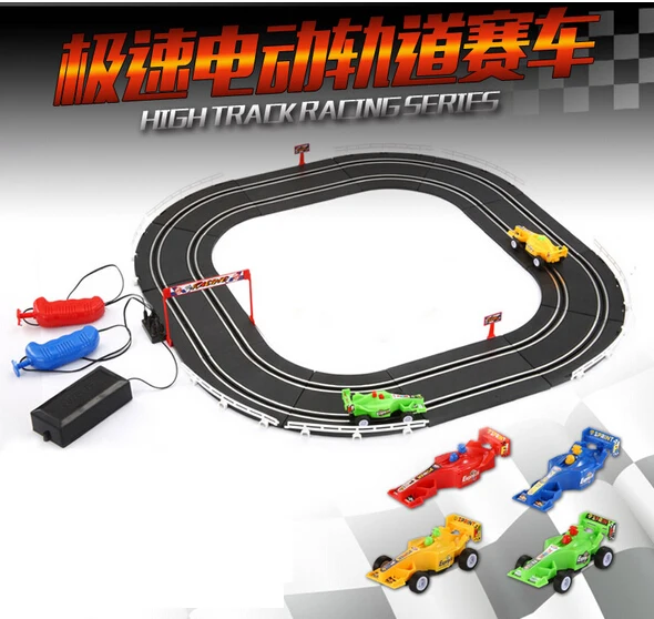 Высокая скорость Электрический F1 гоночный автомобиль трек Набор слот rc игры