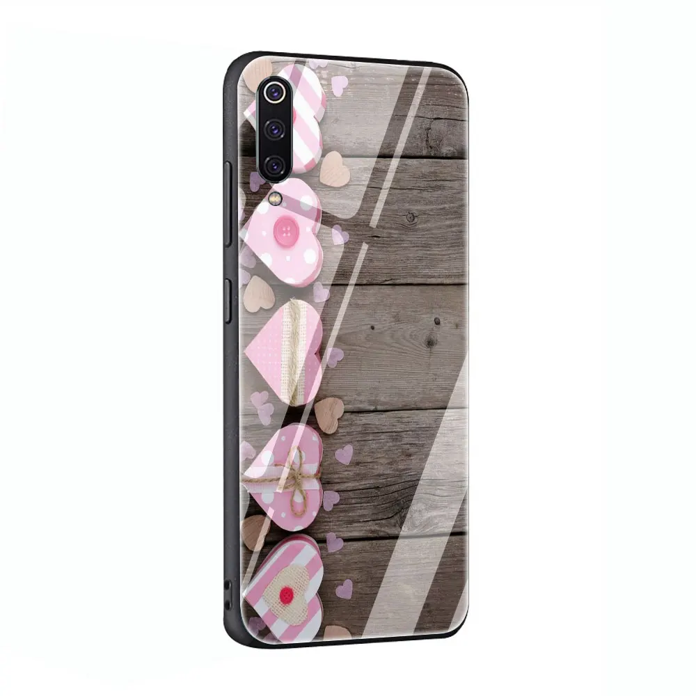 G2 Чехол из закаленного стекла с милым розовым сердцем для Xiaomi 8 Lite A1 A2 9 Redmi Note 5 6 7 Pro 6A 4X F1 - Цвет: G2