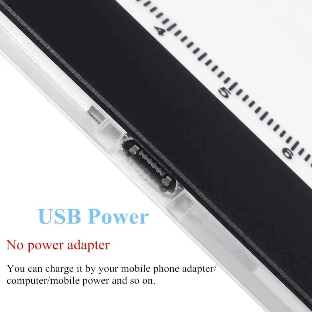 

A4 Ultra-thin Portable LED Light Box tracer USB Power LED Artcraft Tracing Light Pad Light Box for Artists,Drawing, Sketching