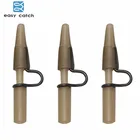 Easy Catch 20 шт. 4 см сверхмощные свинцовые зажимы светло-коричневые резиновые зажимы для ловли карпа коннектор для волос аксессуары для ловли карпа снасти