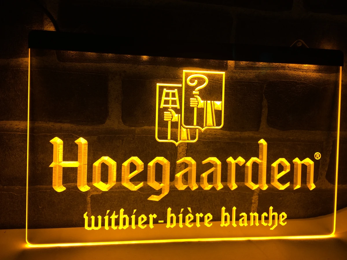 LE173- Hoegaarden Belgium Beer Bar LED Neon Light Sign home decor crafts | Дом и сад