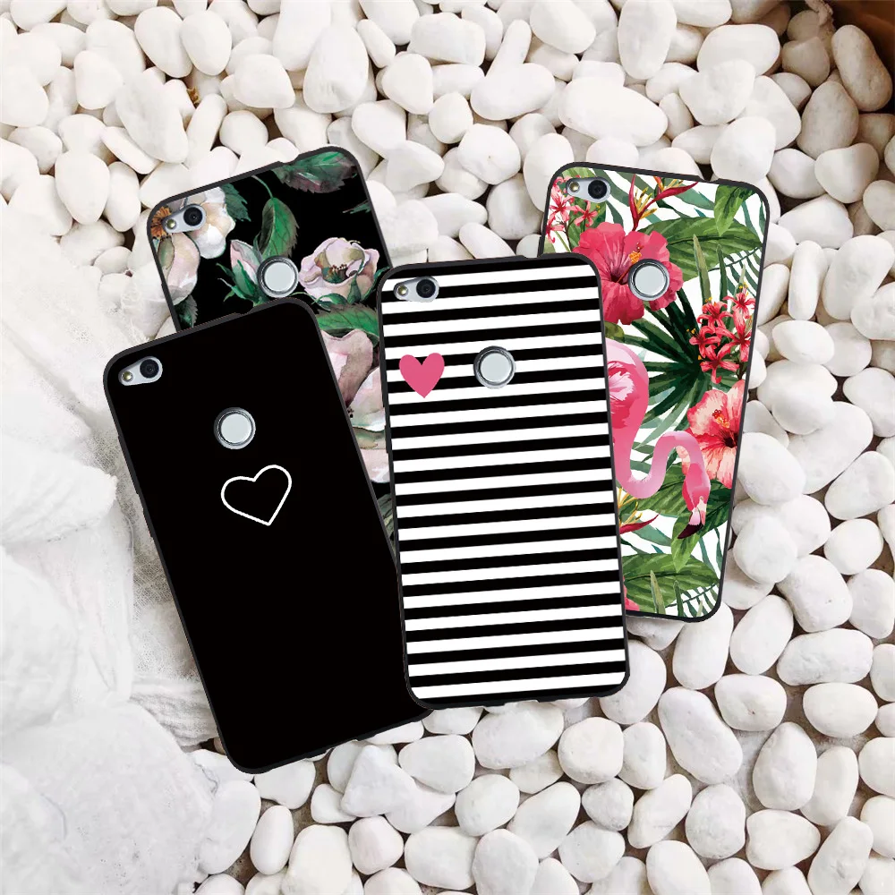 Shockproof Phone Bags For Huawei y5 y6 y7 prime y9 2018 Y6 Pro Y3 Y5 Lite 2017 Luxury Love Heart Star Cases Soft Covers Funda |