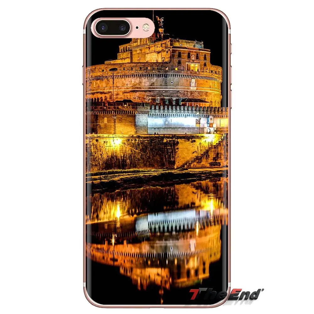 Прозрачный чехол из ТПУ Castel Sant Angelo Rome Italy для Samsung Galaxy S3 S4 S5 Mini S6 S7 Edge S8 S9 S10 Plus Note 3 4 5 8