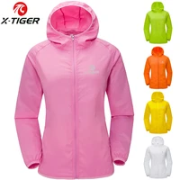 x tiger womens 10 colors summer skin thin anti uv windproof cycling jersey mtb bike windcoat sunscreen bicycle clothes jacket