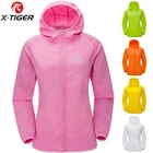 X-TIGER Женская, 10 цветов, летняя, тонкая, защита от УФ-лучей, ветрозащитная веломайка для горных велосипедов, ветровка, Солнцезащитная одежда для велоспорта