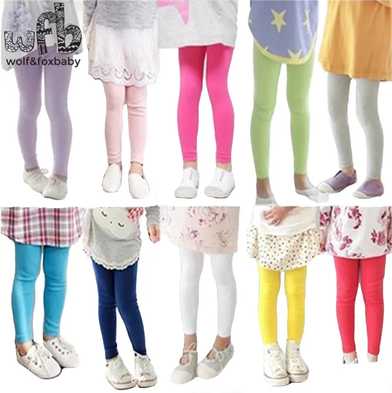 

Retail 1-8years leggings pants candy color Modal thin cotton children Kids infant Baby for spring autumn fall summer