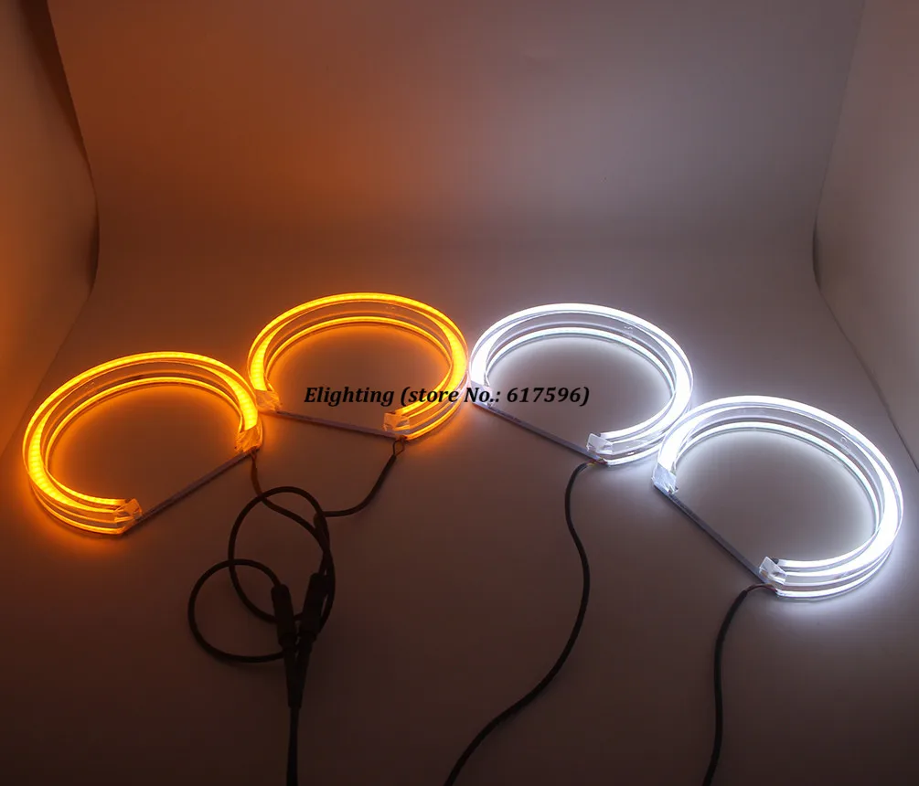 DTM M4 Стиль Кристалл SMD СВЕТОДИОДНЫЙ ангельские глазки Halo кольца фары DRL для BMW E46