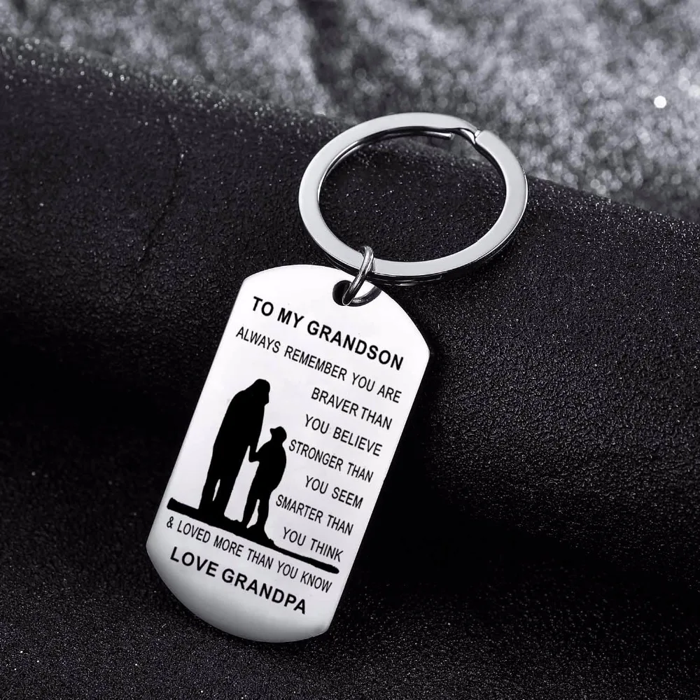 Брелок для ключей с изображением дедушки влюбленного внука 12 шт./лот