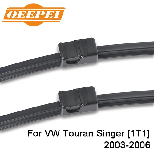 Singer 1T1 QEEPEI Замена стеклоочистителя для VW Touran 2003- силиконовые резиновые Дворники для лобового стекла авто аксессуары - Цвет: Singer 1T1