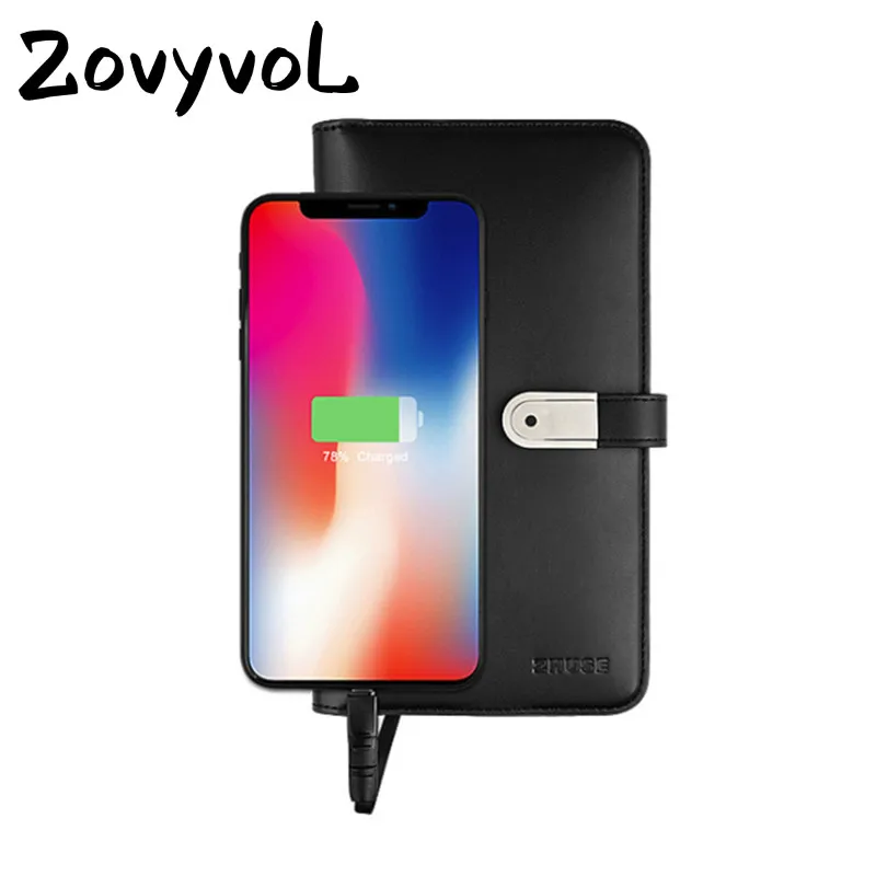 ZOVYVOL 2019 унисекс длинный Умный кошелек с USB для зарядчика Ipone и Android емкость 8000 мАч 16