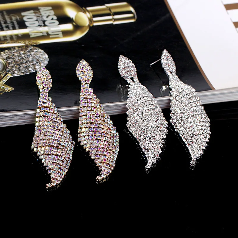 Винтажные серьги-коготь из сплава одна тысяча и ночь стразы