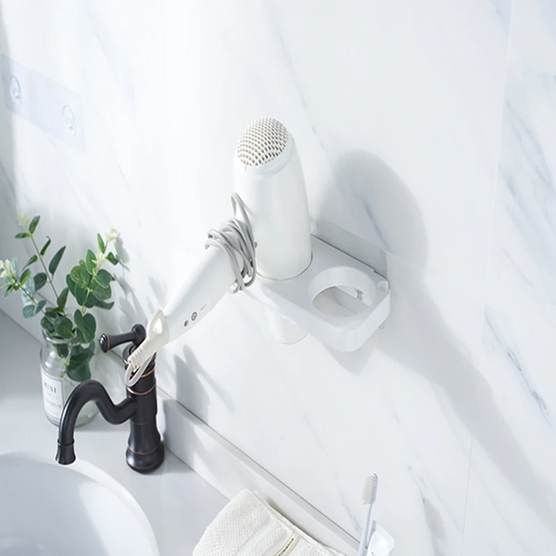 Настенный фен для ванной комнаты самоклеющийся настенный кронштейн стойка