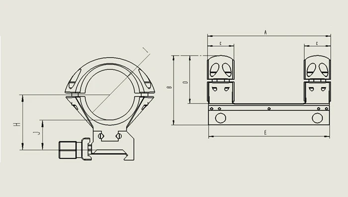 SKWGEAR двойное направление обратного отката AR15 M4 сверхмощный AR Weaver 30 мм мощный прицел кольца ЧПУ прицела Пикатинни