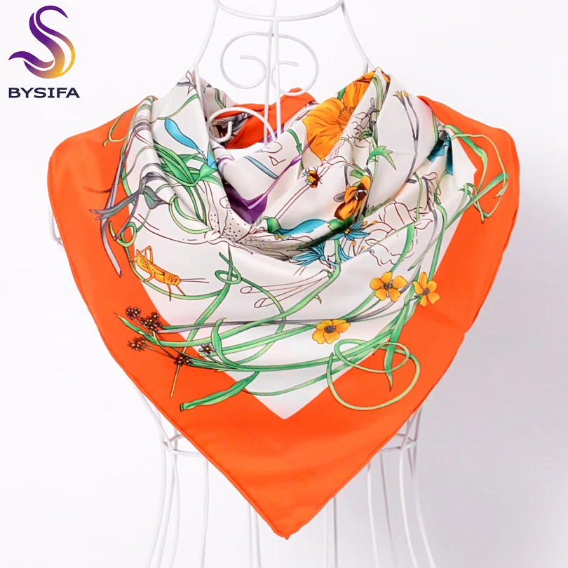 Женский саржевый шелковый шарф с пионами Осень зима|fashion headscarves|muslim headscarvesladies scarves