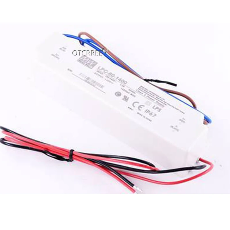 Meanwell LPC-60-1400 импульсный источник питания светодиодный драйвер постоянного тока один выход 60 Вт 1400mA для 1 шт. Cob Cree CXB3590