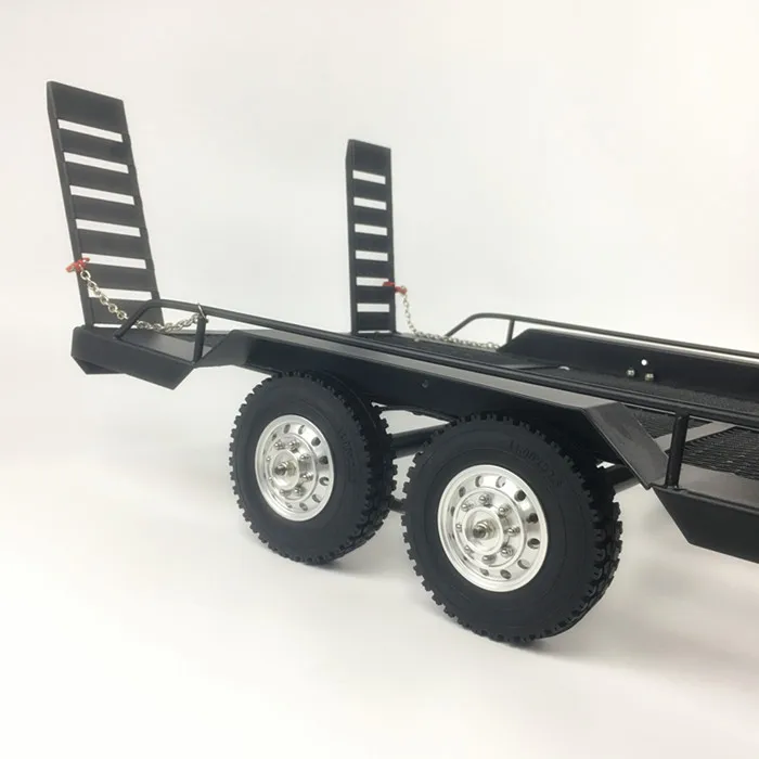Металлический двухосный пластинчатый прицеп для 1/10 1/8 rc автомобиля 460*290 мм|Детали