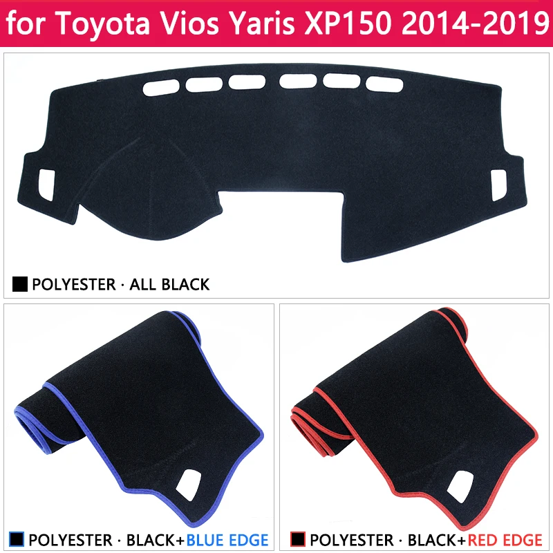 for Toyota Vios Limo Belta Soluna~ XP150 Anti-Slip Mat Dashboard Dash Cover Pad Sunshade Dashmat Car Accessories