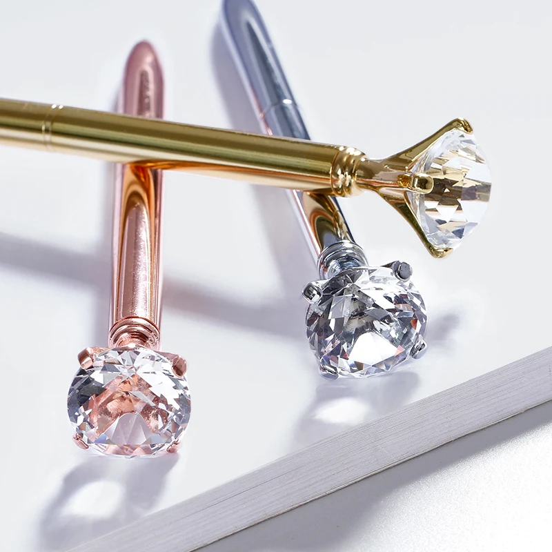 2020 гелевая ручка милые ручки для школы алмазная золотые розовые серебристые