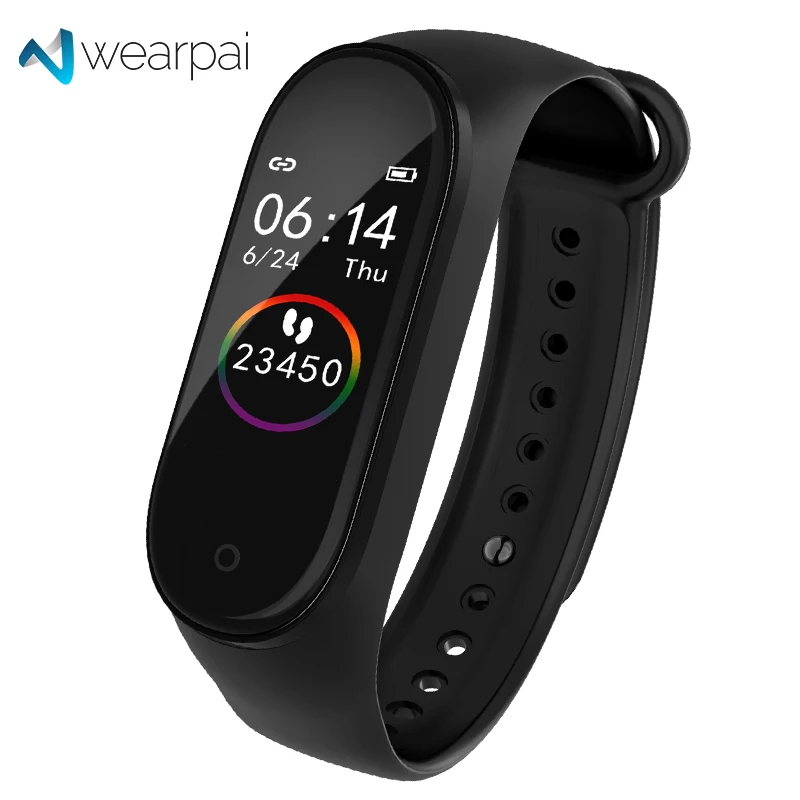 Wearpai MI4 фитнес трекер Водонепроницаемый IP67 кровяное давление умный браслет Bluetooth