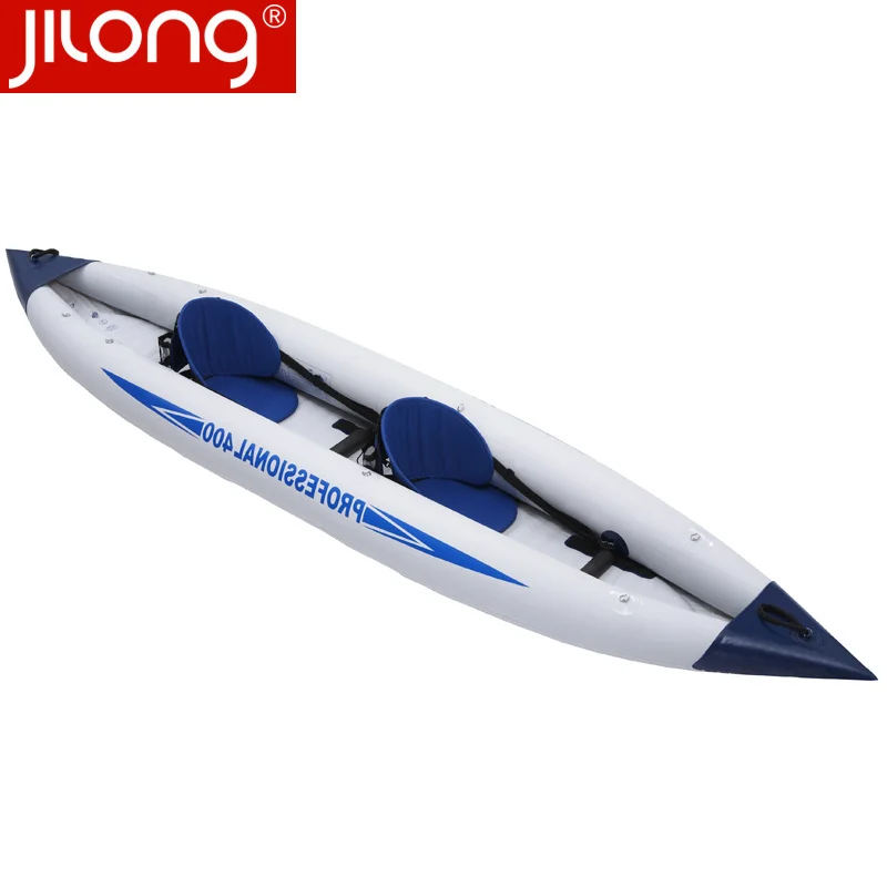 2 person pathfinder canoe inflatable boat sport kayak 400*90cm include seat+foot pump+2 paddle+carry bag | Спорт и развлечения