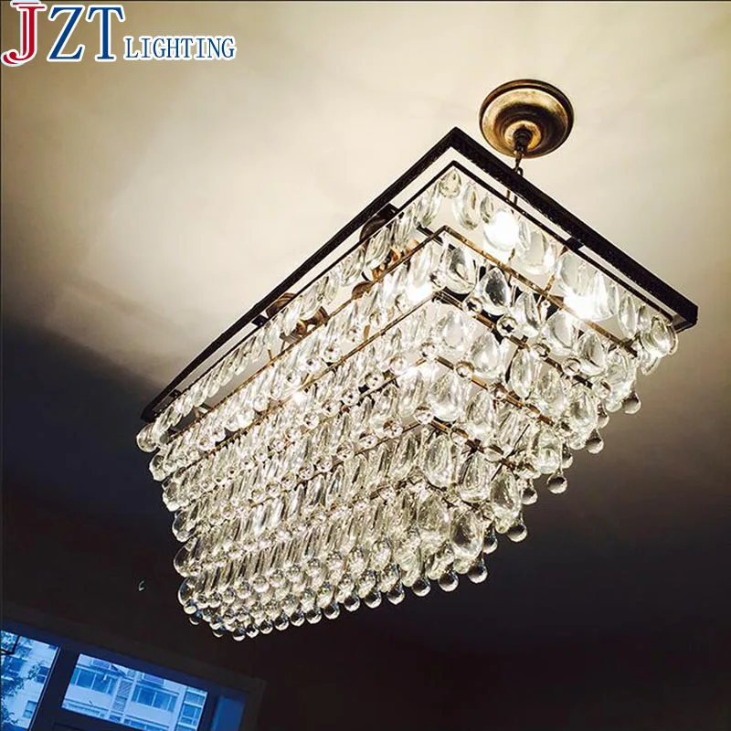 L80 * W 30 см Ретро Железный Арт Бар Хрустальный свет Американская страна креативный