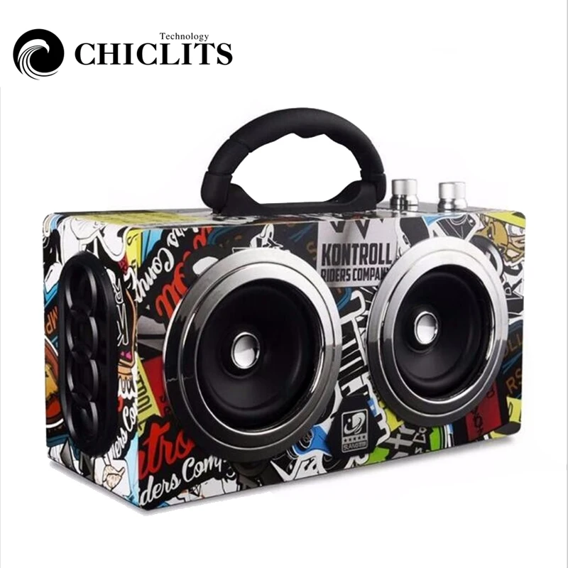 Bluetooth динамик уличный беспроводной стереозвук с басами Hi Fi громкий 20 Вт мощный