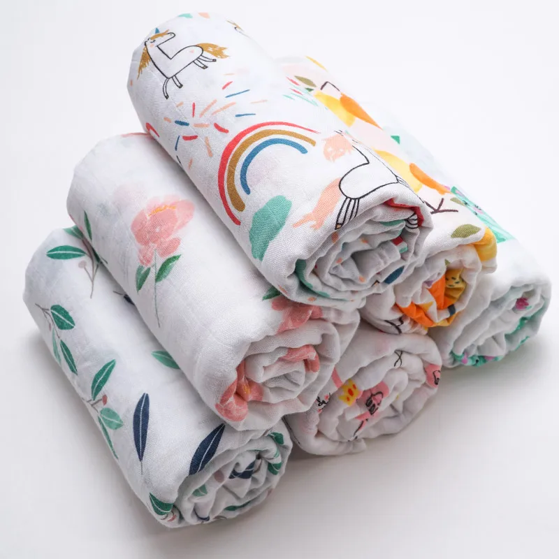 Супермягкое детское одеяло из бамбукового хлопка и муслина 2018|Одеяла пеленки| |