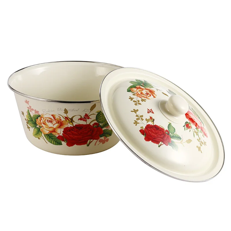 Эмалированная миска большая емкость эмалированная с наконечником различные