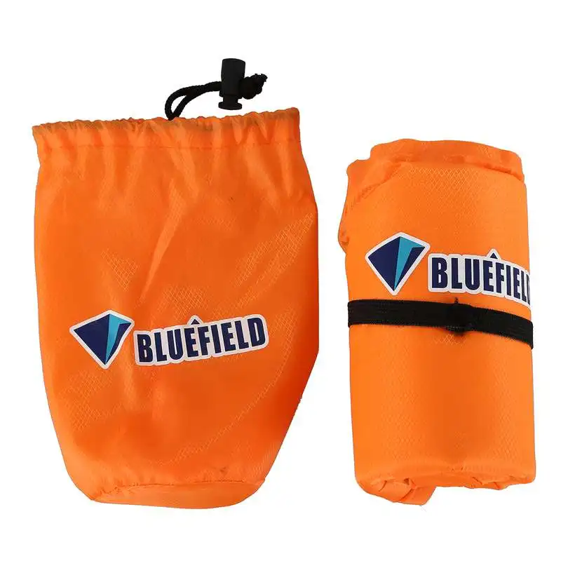 Orange Bluefield Открытый надувной складной губчатый коврик сиденье коврик путешествия Туризм Кемпинг одного человека влагостойкая подушка - Цвет: Orange