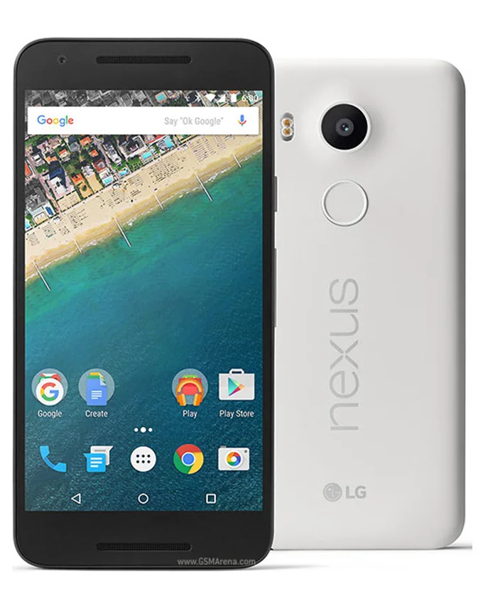 LG Nexus 5X H791 разблокирована 5,2 дюймов LTE 4G гекса Core 2 Гб Оперативная память 16/32 ГБ флэш-памяти, Встроенная память 13,0 МП Камера 1080P Android 6,0 смартфон - Цвет: Белый