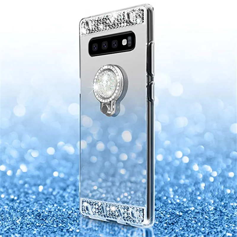 Роскошный зеркальный чехол для телефона Samsung Galaxy S10 Plus S10e S8 S9 S6 S7 Edge Note 8 9 5 J3 J5 J7 A3 A5 A7