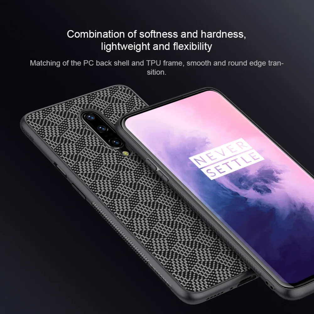 Чехол для Oneplus 7T 7 Pro, чехол Nillkin из арамидного волокна, Жесткий ПК пластик, ультра тонкий ТПУ чехол для бизнес телефона s для One Plus 7T 7 Pro