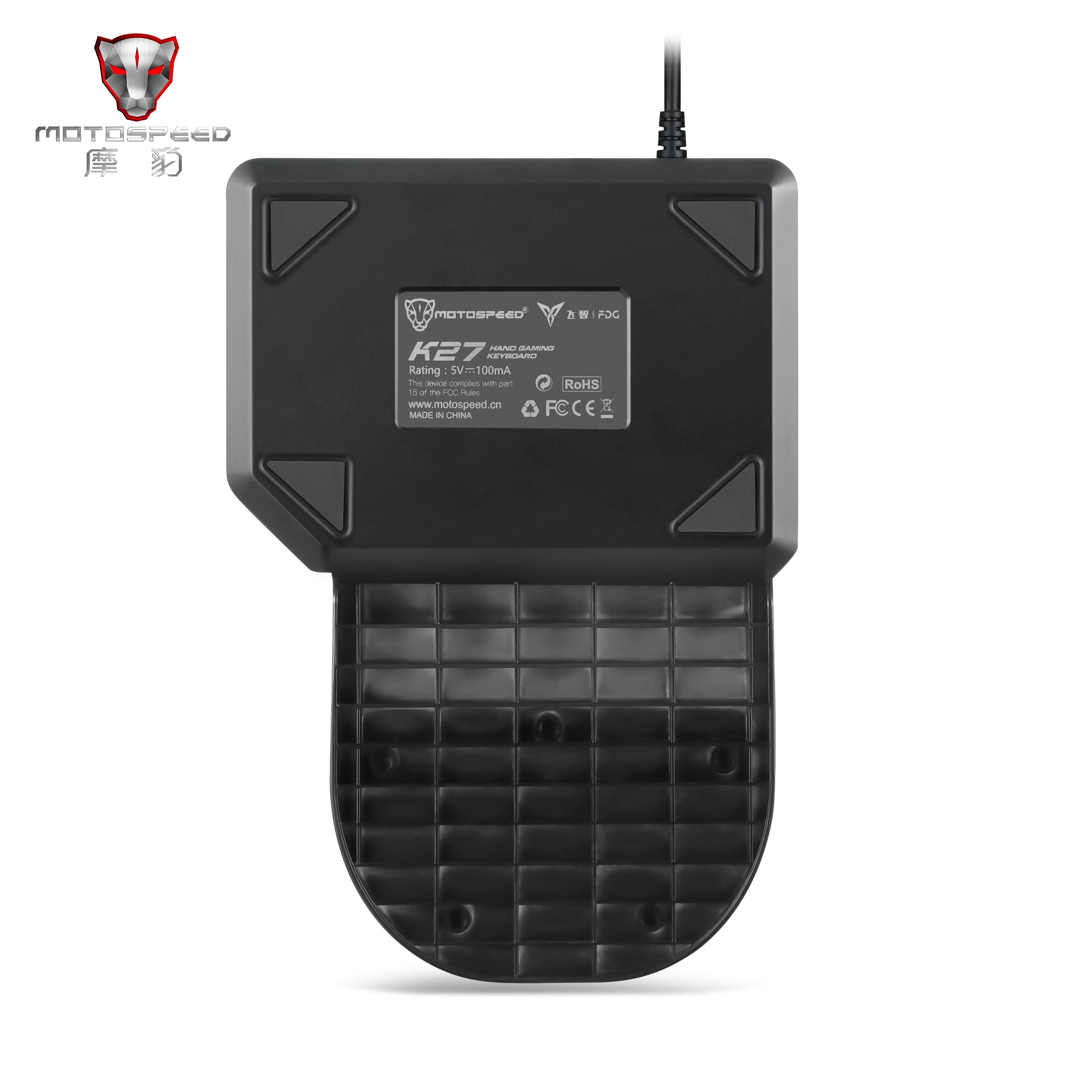 Motospeed механическая клавиатура K27 с 27 клавишами, с одной рукой, подсветка, игровая клавиатура, мышь, набор, мобильный игровой контроллер PUBG