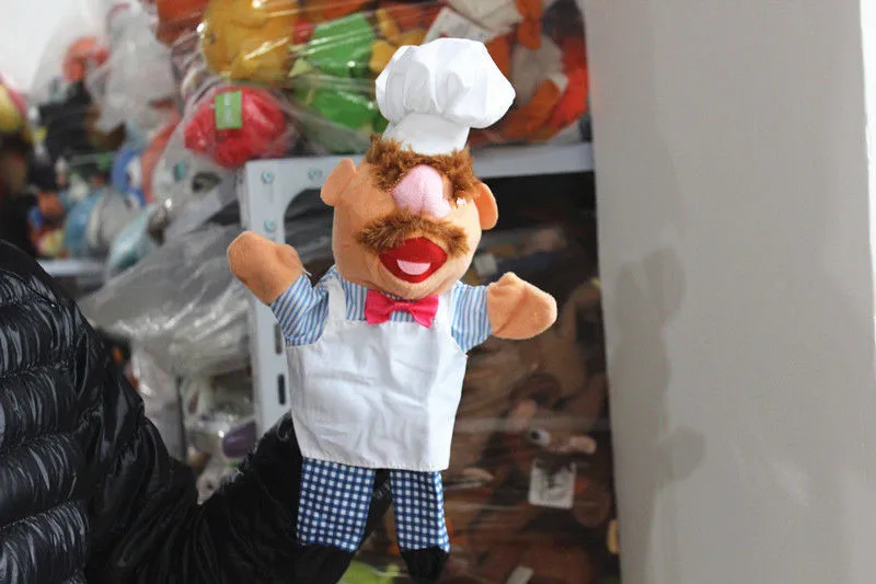 4 шт. в комплекте, кукла Muppets, лягушка Кермит, медведь Fozzie, Шведский шеф-повар, плюшевые куклы 28 см, детские игрушки