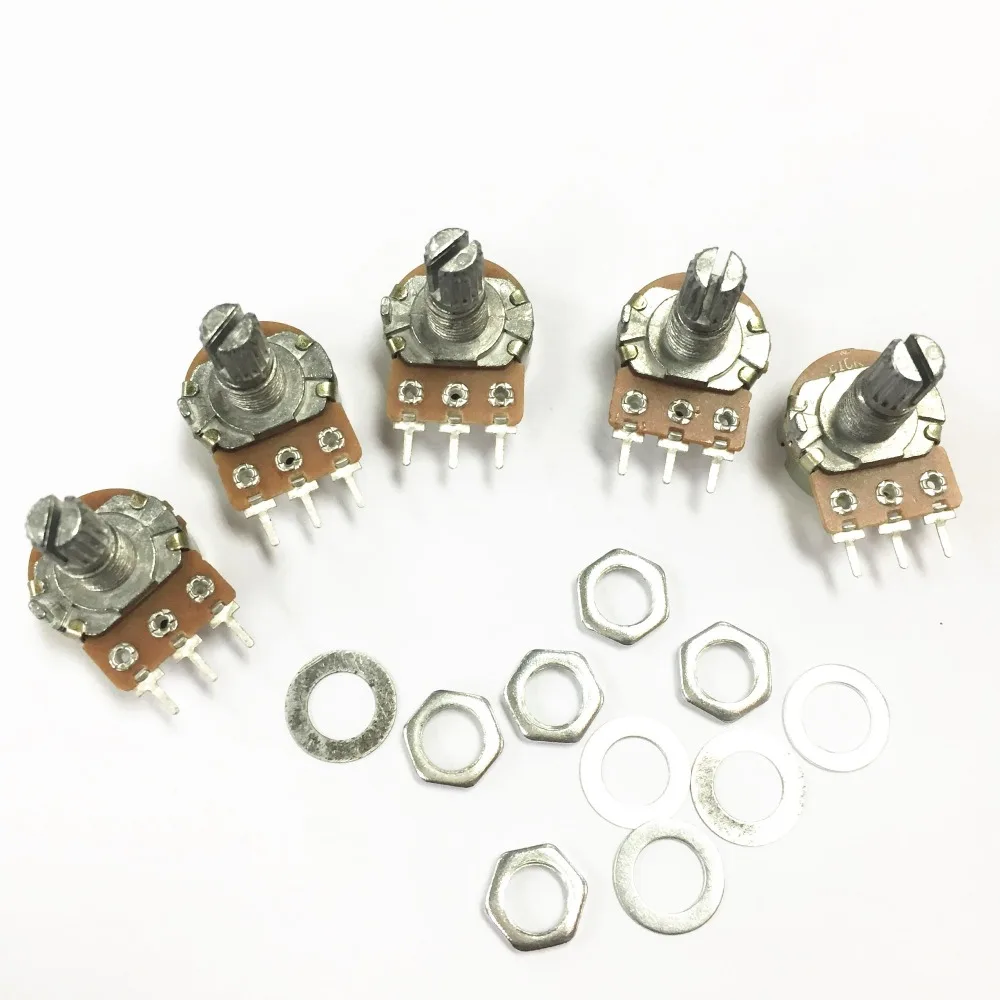 10 шт. линейный конический вращающийся потенциометр WH148 B1K 1K Ом 1 КБ горшок 3