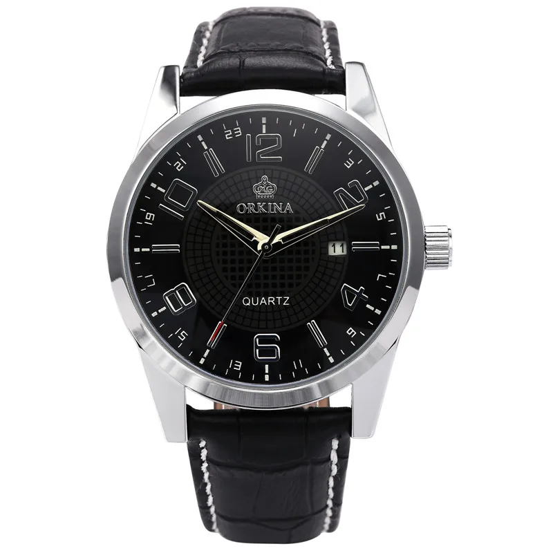 Напульсник MG Часы мужские ORKINA кварцевые с японским циферблатом из нержавеющей