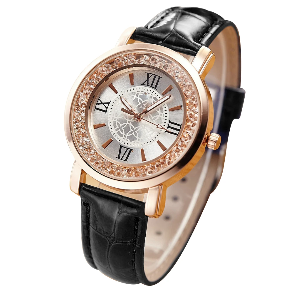 2018 модные женские часы reloj mujer со стразами инкрустированные круглым циферблатом