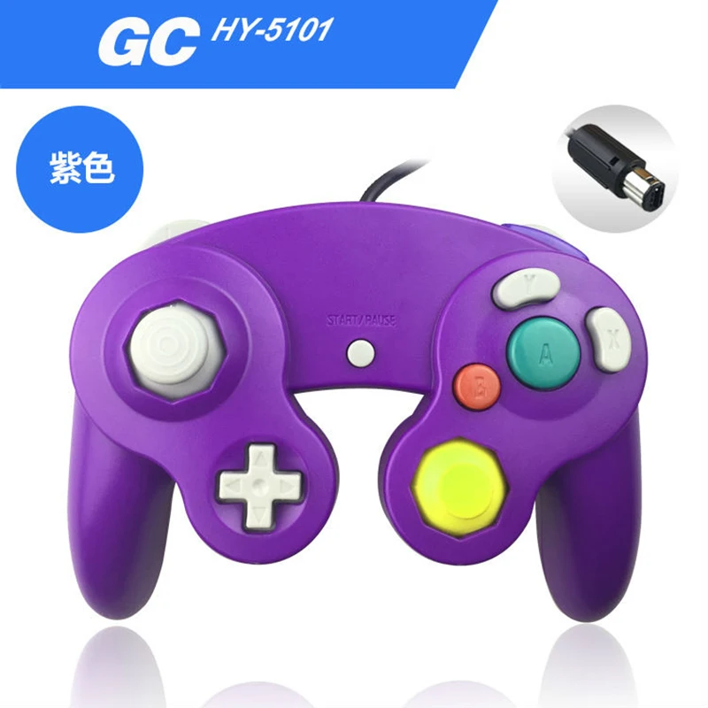 Полный геймпады для Gamecube контроллер проводной ручной джойстик для NAND для GC контроллер для MAC компьютера ПК