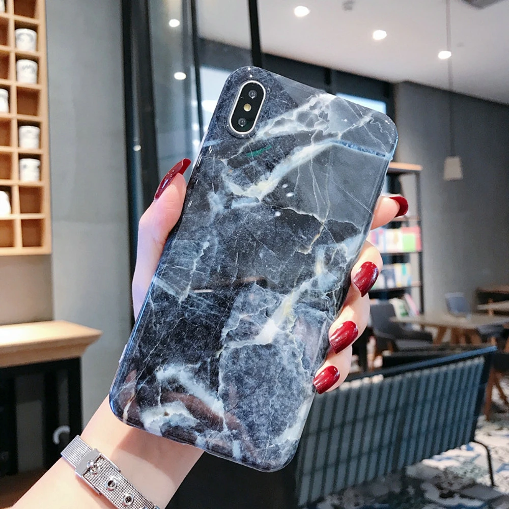 Мраморный чехол для Coque iphone 11 Pro Max 7 XS MAX чехол из мягкого ТПУ задняя крышка для iphone 6 6S 7 8 Plus iphone X XR чехол